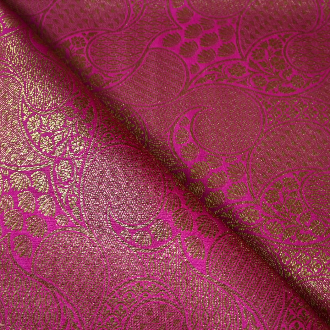 Silk Alfi Antique Zari Brocade Fabrics