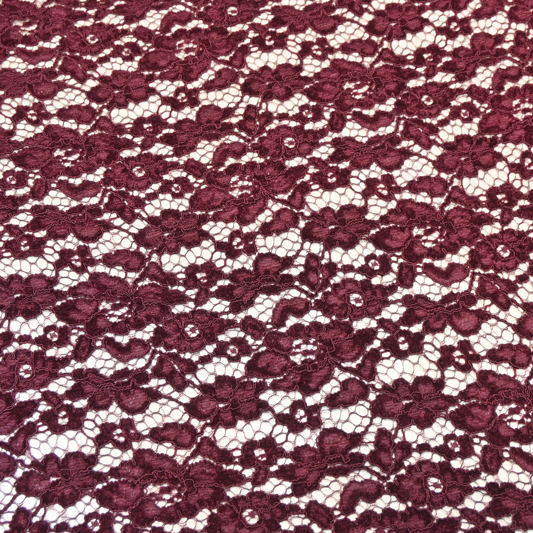 Velvet Card Lace Imported Fabric - AT10826A-01