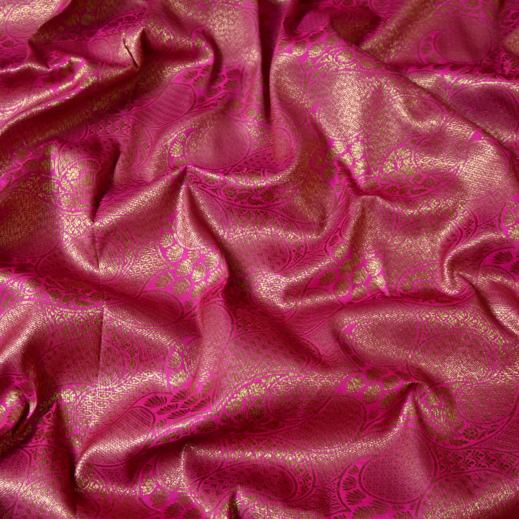 Silk Alfi Antique Zari Brocade Fabrics