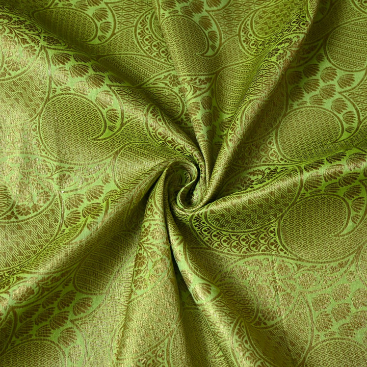 Silk Alfi Antique Zari Brocade Fabrics