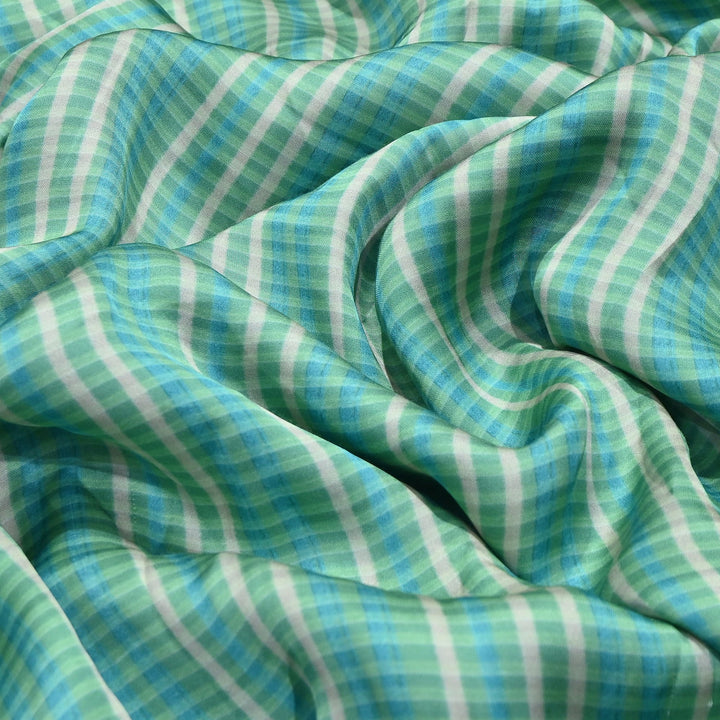 Bemberg Satin Digital Print Fabric | Premium Designer Printed Satin Fabric | 001333-S21