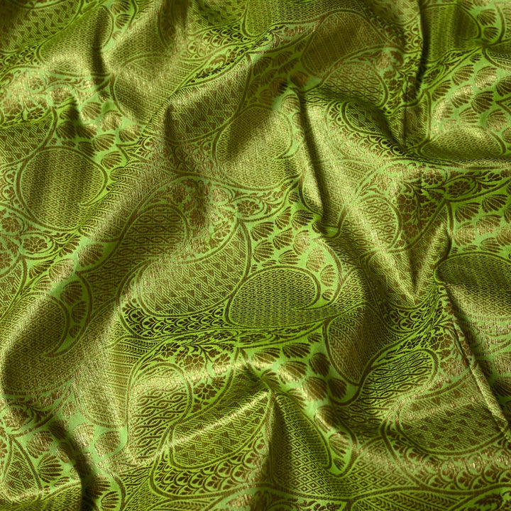 Silk Alfi Antique Zari Brocade Fabrics
