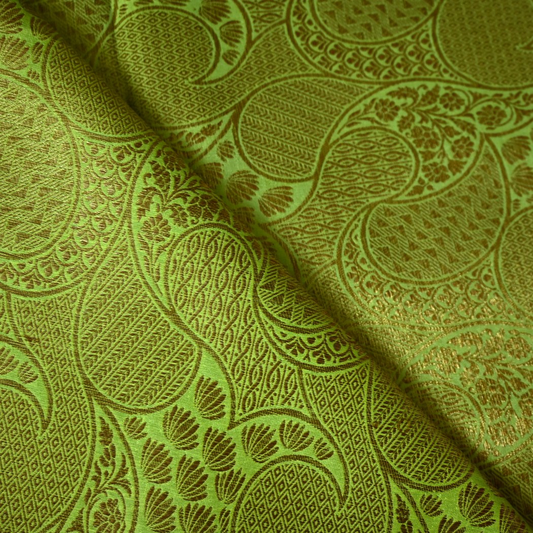 Silk Alfi Antique Zari Brocade Fabrics