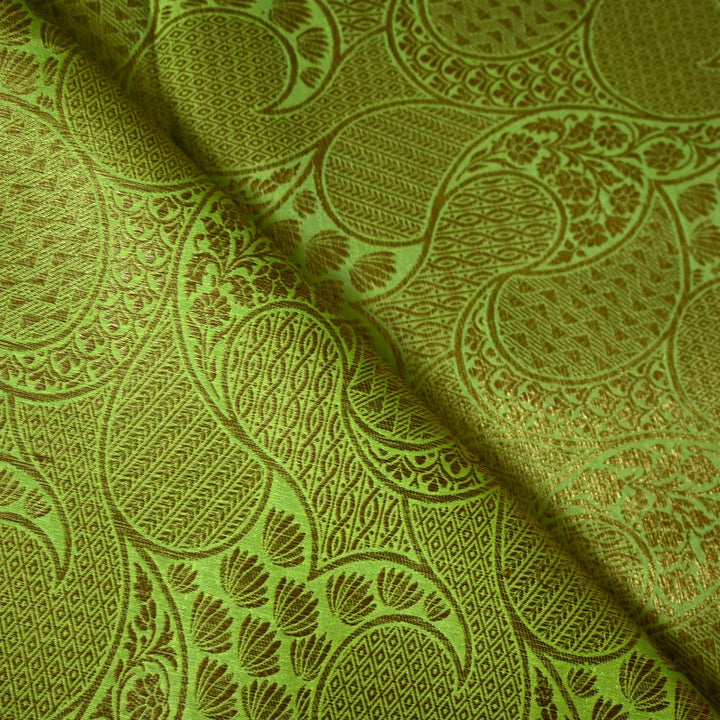 Silk Alfi Antique Zari Brocade Fabrics