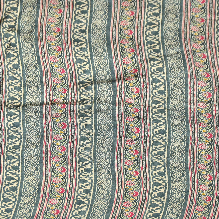 Bemberg Satin Digital Print Fabric | Premium Designer Printed Satin Fabric | 001333-S14