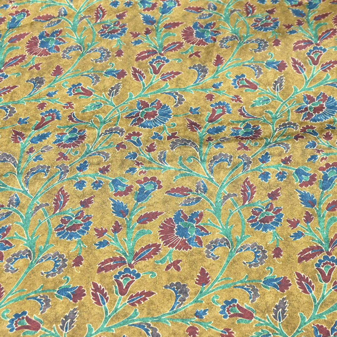 Bemberg Satin Digital Print Fabric | Premium Designer Printed Satin Fabric | 001333-S16
