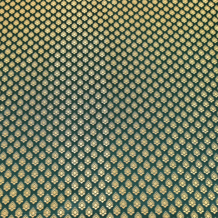 Premium Satin Zari Jamavar Brocade Fabric | Luxury Brocade Fabric | JAM185-01