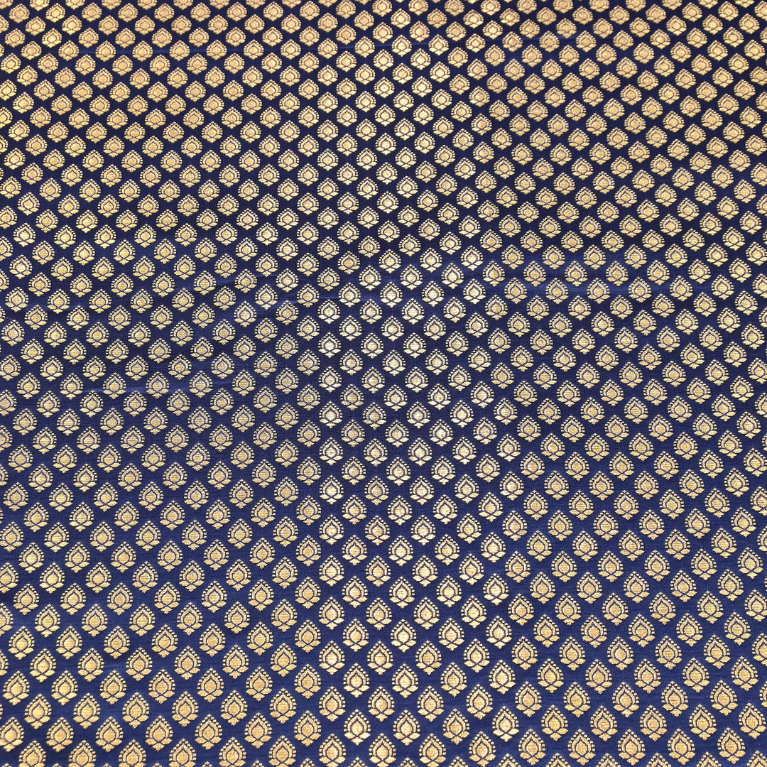 Premium Satin Zari Jamavar Brocade Fabric | Luxury Brocade Fabric | JAM185-02
