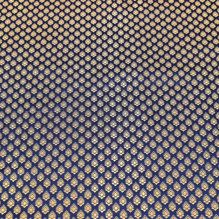 Premium Satin Zari Jamavar Brocade Fabric | Luxury Brocade Fabric | JAM185-02
