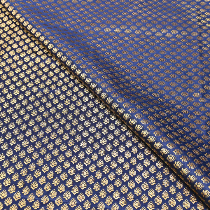 Premium Satin Zari Jamavar Brocade Fabric | Luxury Brocade Fabric | JAM185-02