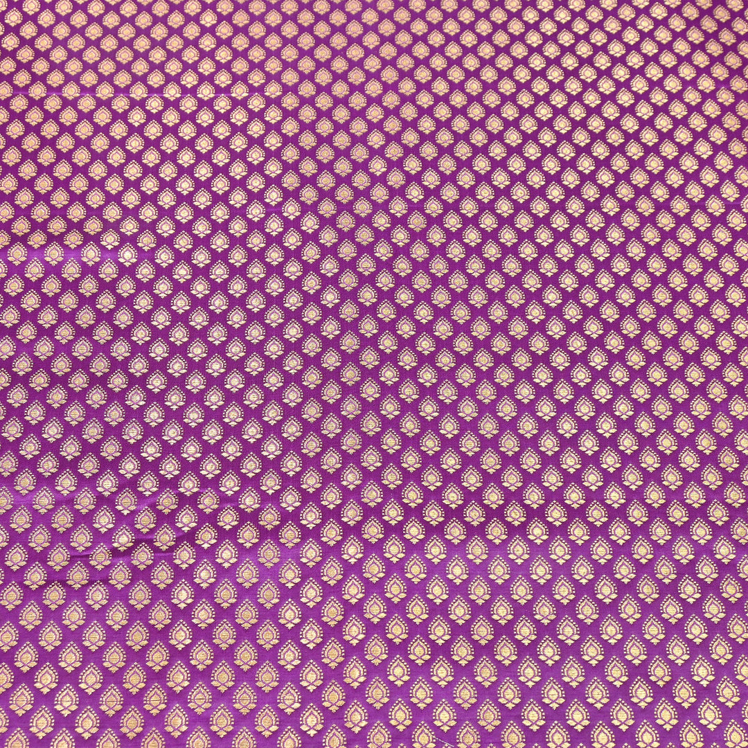 Premium Satin Zari Jamavar Brocade Fabric | Luxury Brocade Fabric | JAM185-03