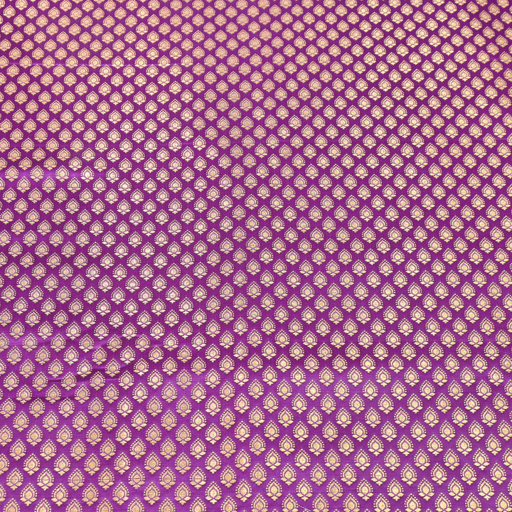 Premium Satin Zari Jamavar Brocade Fabric | Luxury Brocade Fabric | JAM185-03