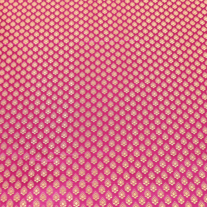 Premium Satin Zari Jamavar Brocade Fabric | Luxury Brocade Fabric | JAM185-08