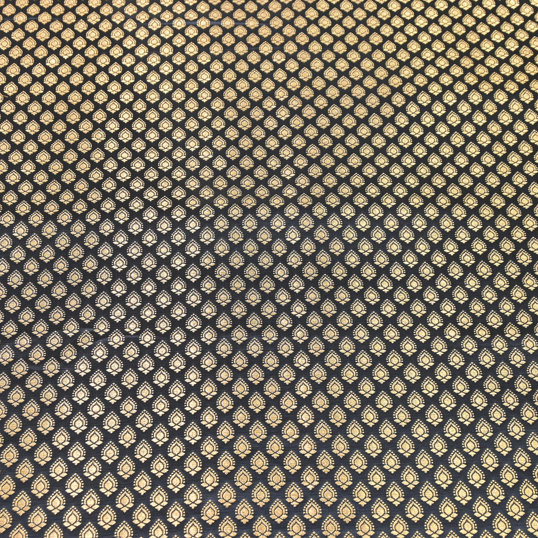 Premium Satin Zari Jamavar Brocade Fabric | Luxury Brocade Fabric | JAM185-04
