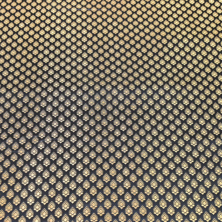 Premium Satin Zari Jamavar Brocade Fabric | Luxury Brocade Fabric | JAM185-04