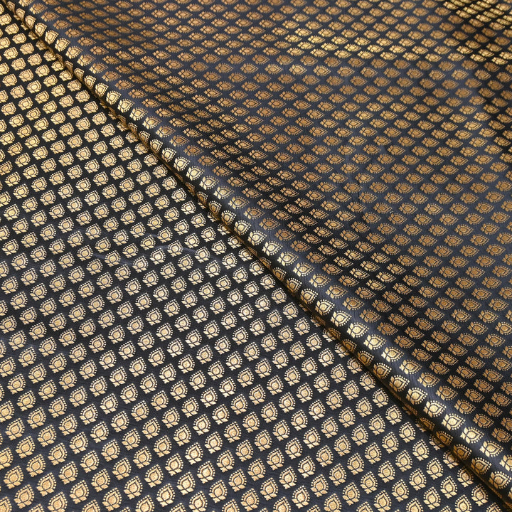 Premium Satin Zari Jamavar Brocade Fabric | Luxury Brocade Fabric | JAM185-04
