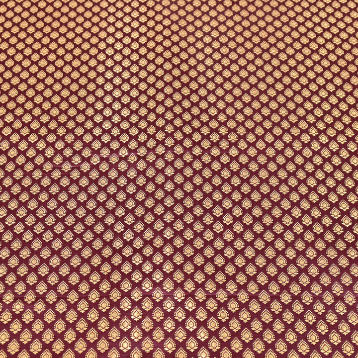 Premium Satin Zari Jamavar Brocade Fabric | Luxury Brocade Fabric | JAM185-05