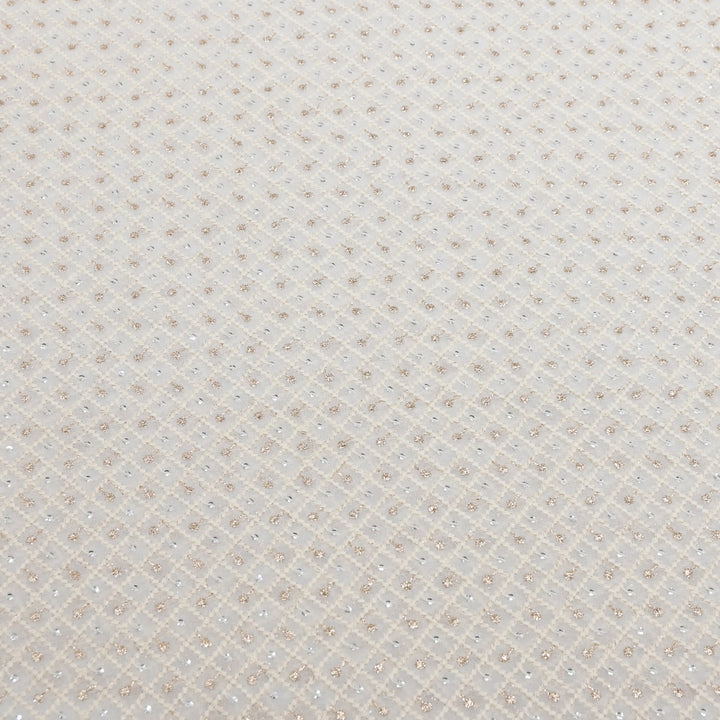 Premium Dyeable Viscose Georgette Thread & Zari Embroidery Designer Fabric 010033