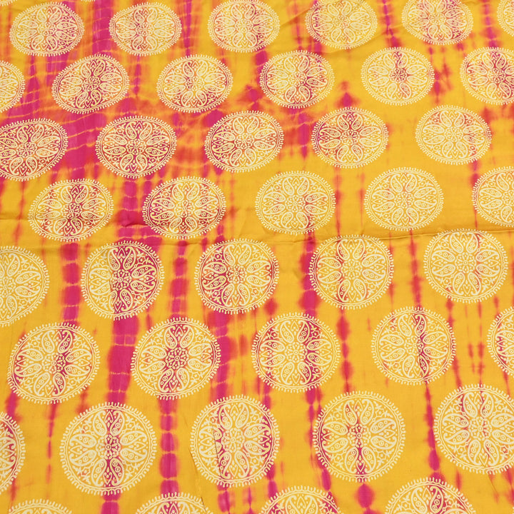 Bemberg Satin Digital Discharge Print Fabric 44" – Premium Soft Designer Fabric - DIS280-1