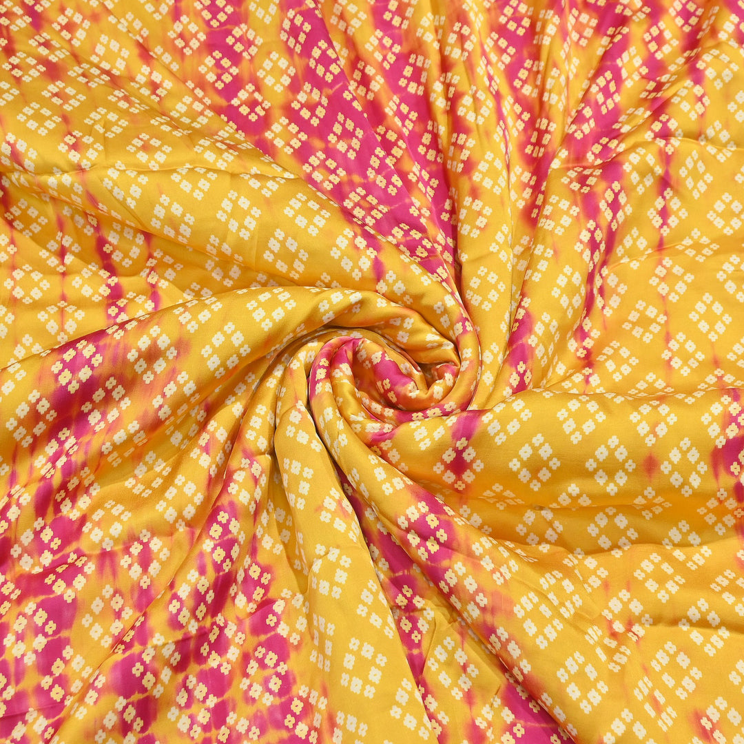 Bemberg Satin Digital Discharge Print Fabric 44" – Premium Soft Designer Fabric - DIS280-2