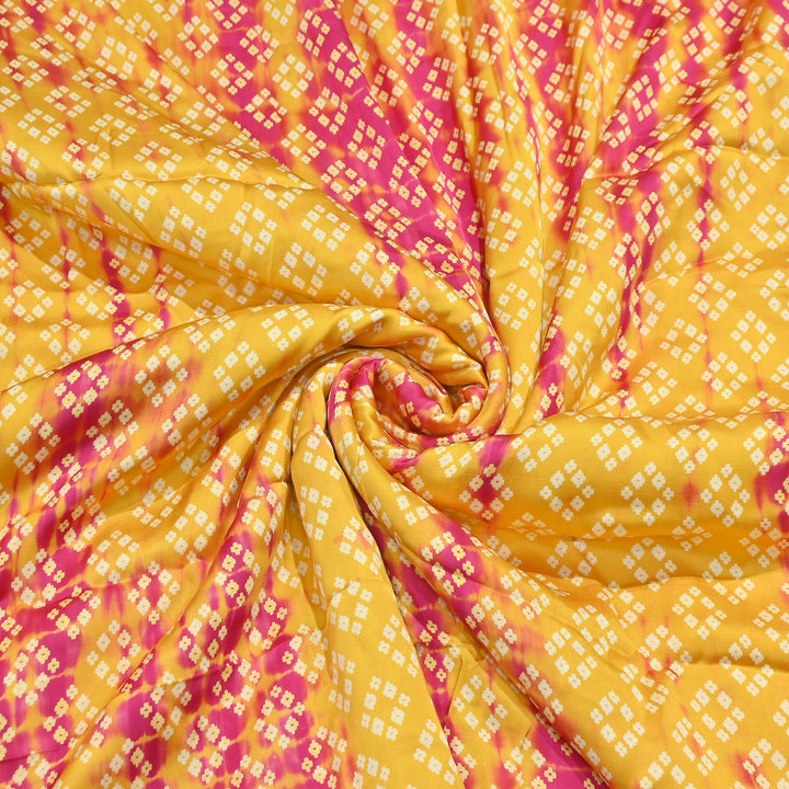 Bemberg Satin Digital Discharge Print Fabric 44" – Premium Soft Designer Fabric - DIS280-2