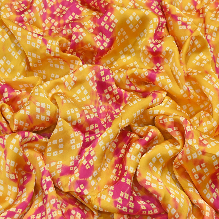 Bemberg Satin Digital Discharge Print Fabric 44" – Premium Soft Designer Fabric - DIS280-2
