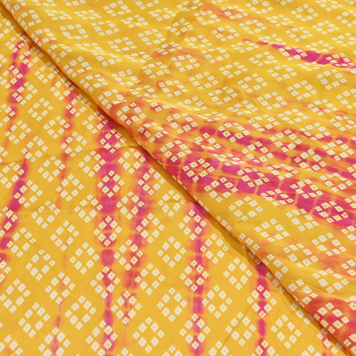 Bemberg Satin Digital Discharge Print Fabric 44" – Premium Soft Designer Fabric - DIS280-2