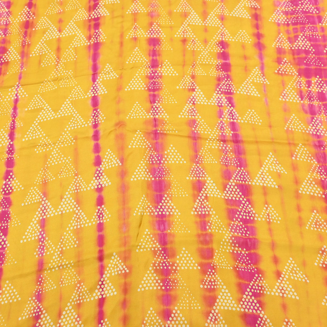 Bemberg Satin Digital Discharge Print Fabric 44" – Premium Soft Designer Fabric - DIS280-3