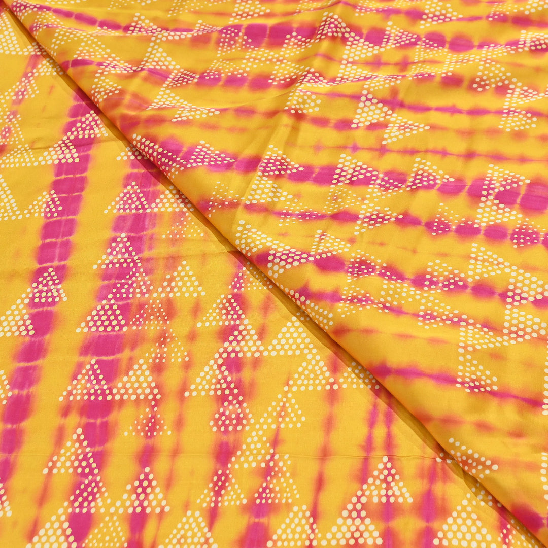Bemberg Satin Digital Discharge Print Fabric 44" – Premium Soft Designer Fabric - DIS280-3