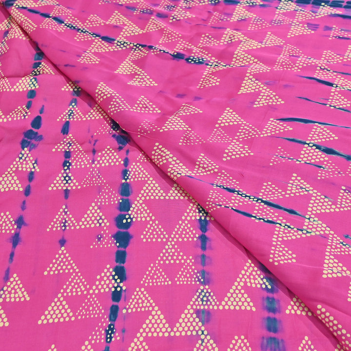 Bemberg Satin Digital Discharge Print Fabric 44" – Premium Soft Designer Fabric - DIS280-5
