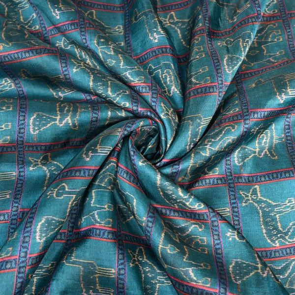 Raw Silk Digital Print Fabrics