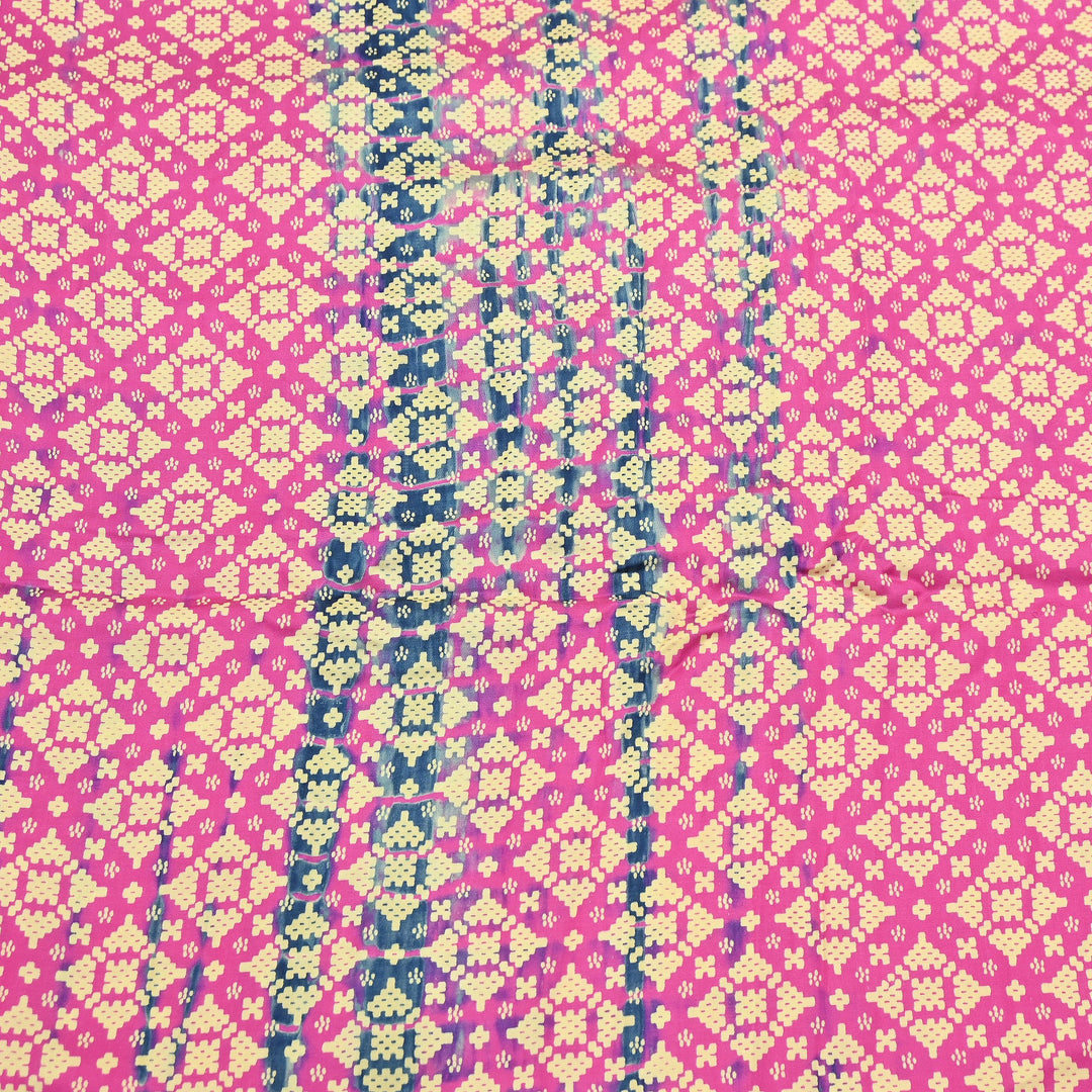 Bemberg Satin Digital Discharge Print Fabric 44" – Premium Soft Designer Fabric - DIS280-6