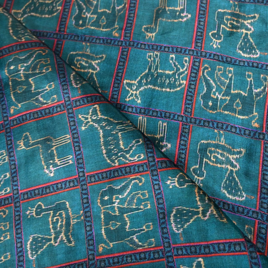 Raw Silk Digital Print Fabrics