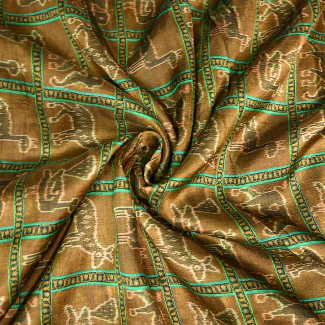 Raw Silk Digital Print Fabrics