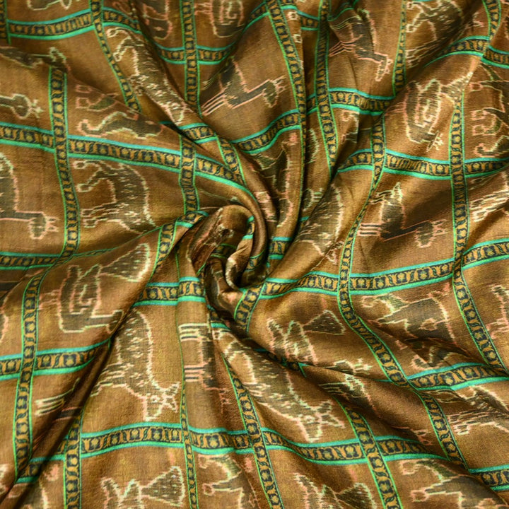 Raw Silk Digital Print Fabrics