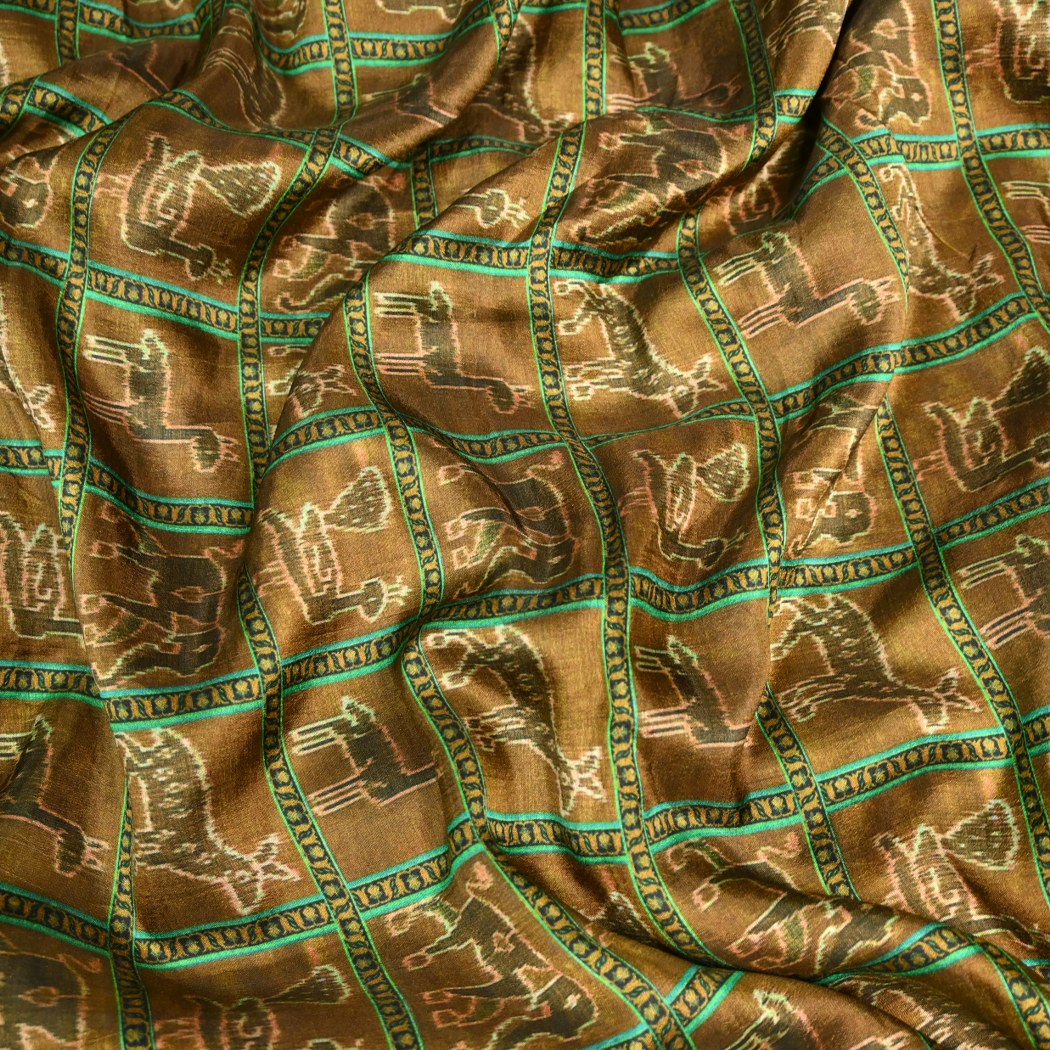 Raw Silk Digital Print Fabrics