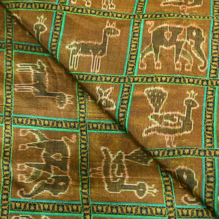 Raw Silk Digital Print Fabrics