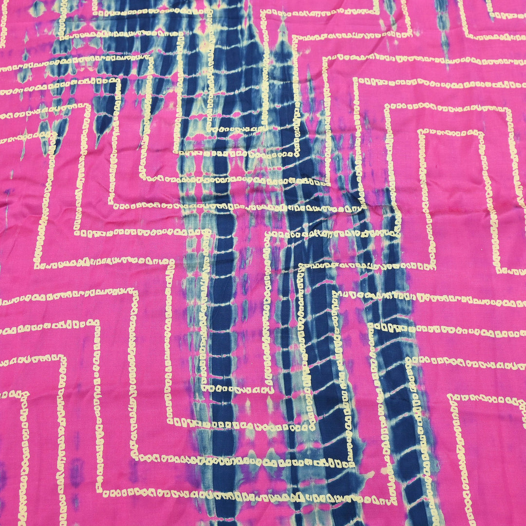 Bemberg Satin Digital Discharge Print Fabric 44" – Premium Soft Designer Fabric - DIS280-8