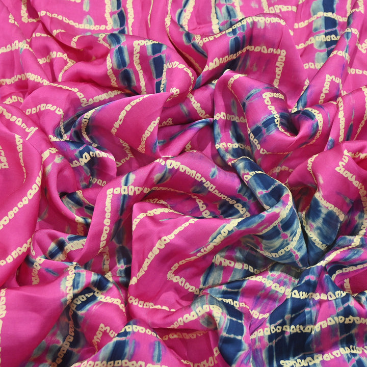 Bemberg Satin Digital Discharge Print Fabric 44" – Premium Soft Designer Fabric - DIS280-8