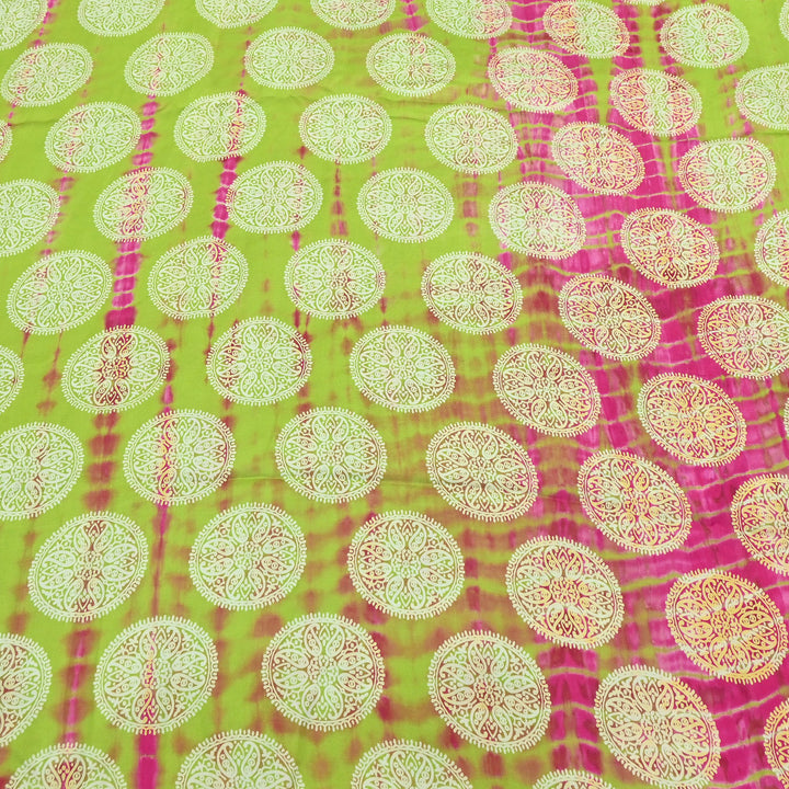 Bemberg Satin Digital Discharge Print Fabric 44" – Premium Soft Designer Fabric - DIS280-9