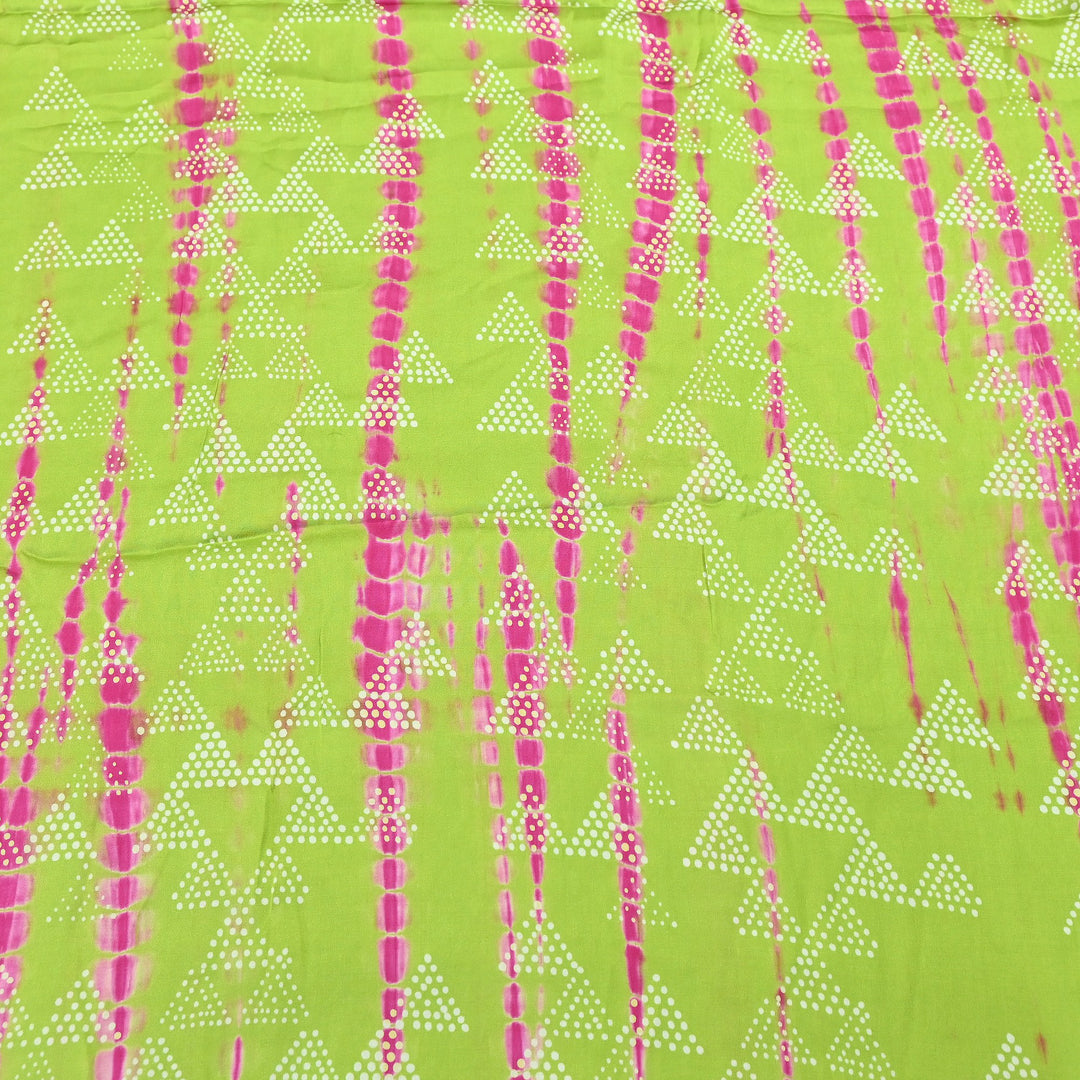 Bemberg Satin Digital Discharge Print Fabric 44" – Premium Soft Designer Fabric - DIS280-10