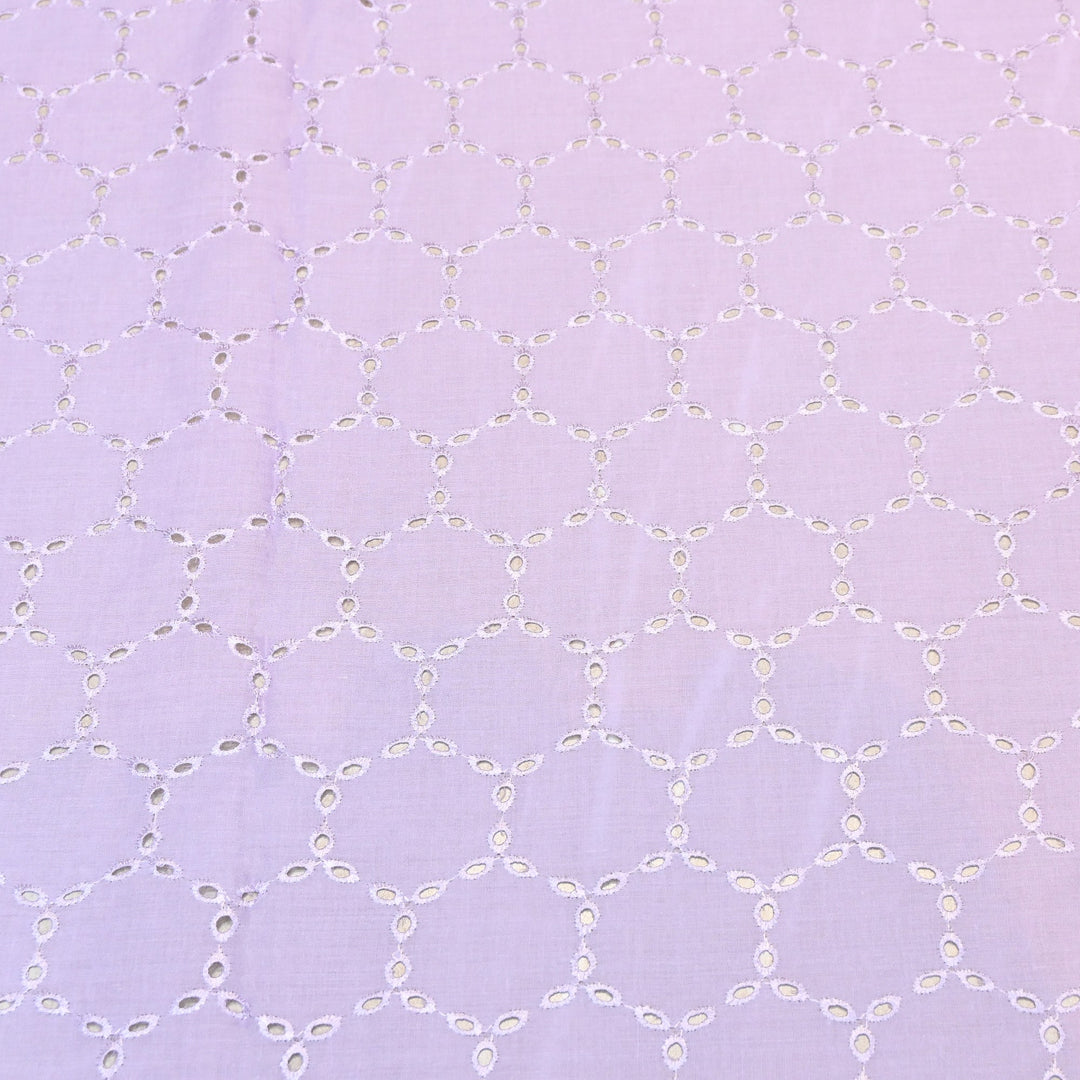 Premium Cotton Chicken Cutwork Embroidery Fabric | Soft Cotton Designer Embroidered Fabric-GF16912-5