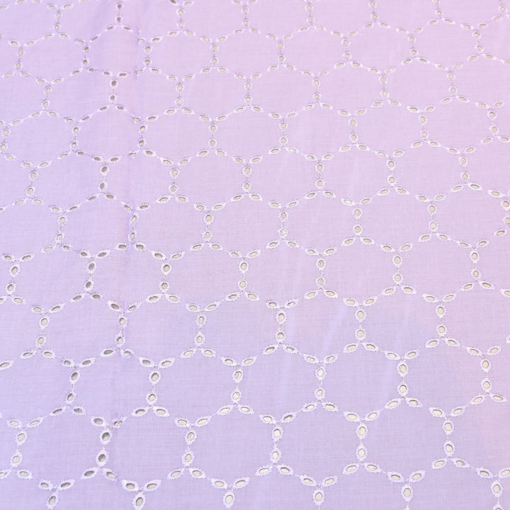 Premium Cotton Chicken Cutwork Embroidery Fabric | Soft Cotton Designer Embroidered Fabric-GF16912-5