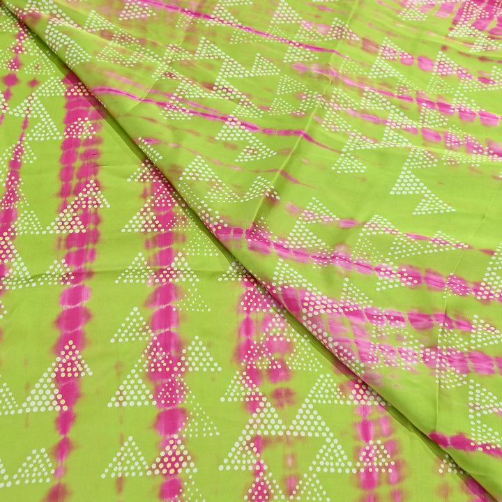 Bemberg Satin Digital Discharge Print Fabric 44" – Premium Soft Designer Fabric - DIS280-10