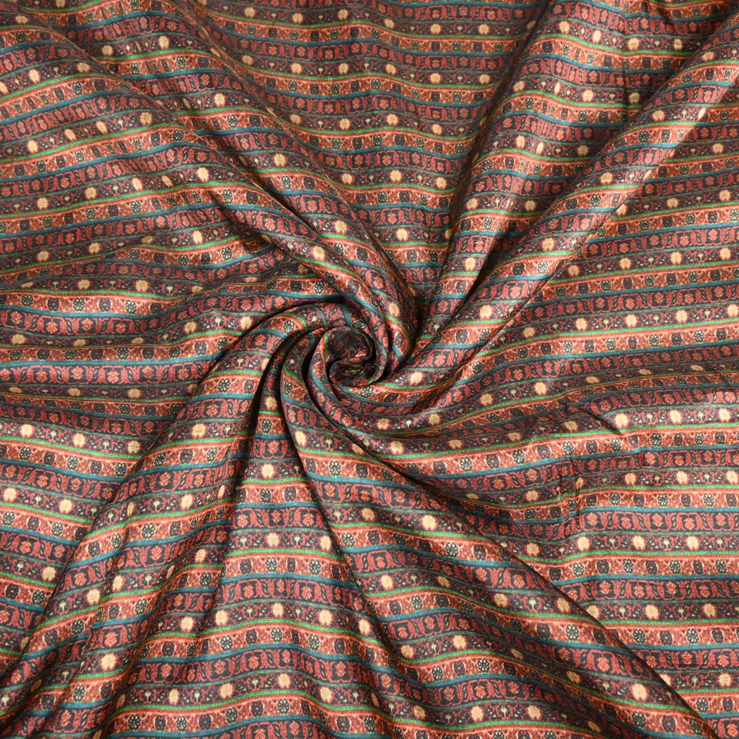 Raw Silk Digital Print Fabrics
