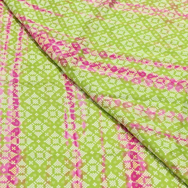 Bemberg Satin Digital Discharge Print Fabric 44" – Premium Soft Designer Fabric - DIS280-12