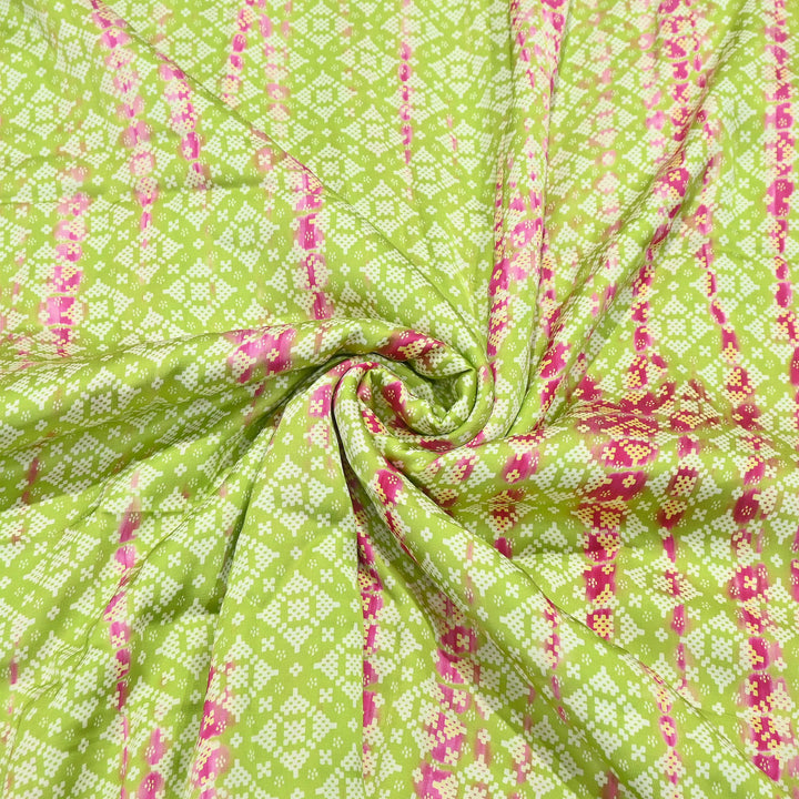 Bemberg Satin Digital Discharge Print Fabric 44" – Premium Soft Designer Fabric - DIS280-12