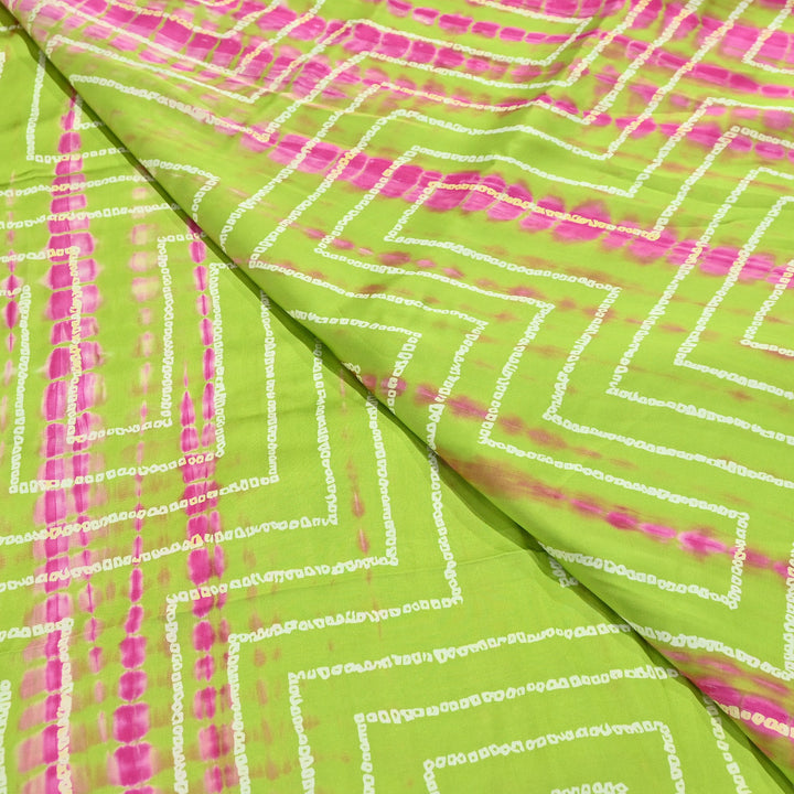 Bemberg Satin Digital Discharge Print Fabric 44" – Premium Soft Designer Fabric - DIS280-11