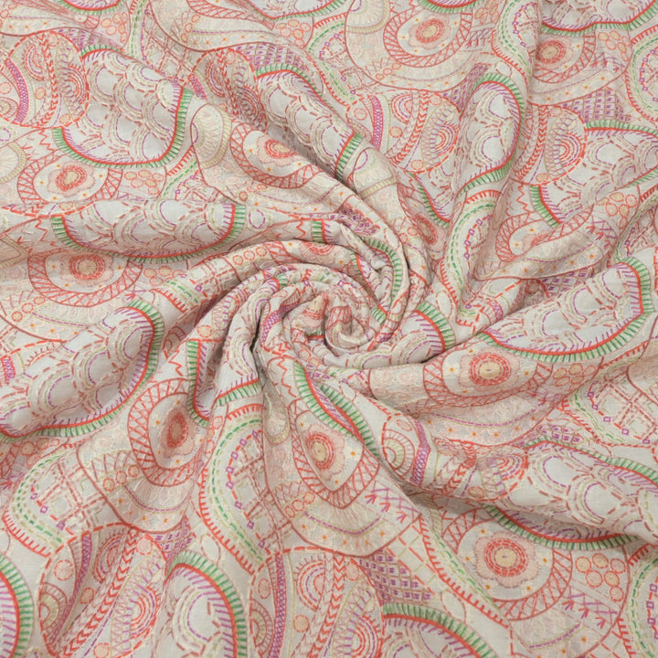 Cotton Position Print Thread Embroidery Fabrics