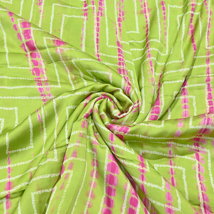 Bemberg Satin Digital Discharge Print Fabric 44" – Premium Soft Designer Fabric - DIS280-11